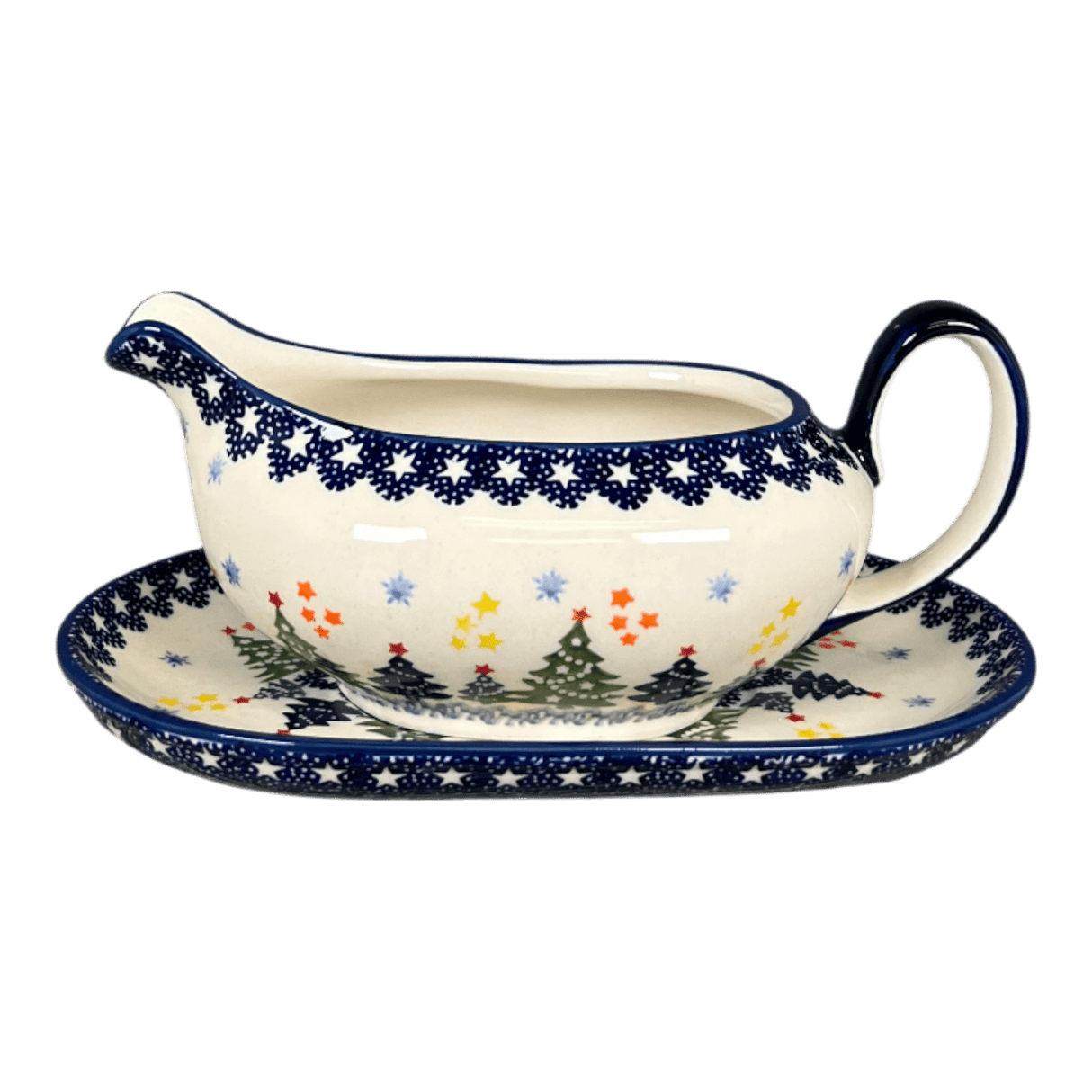Gravy Boat, 14 oz in "Festive Forest" by Manufaktura | S119U-INS6