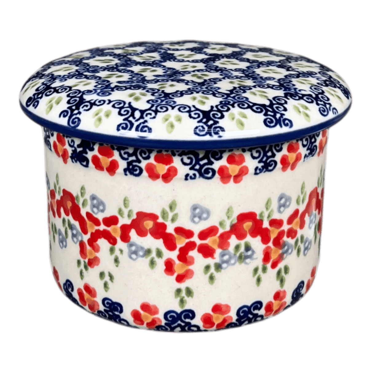 Butter Crock, 4.5" in "Ring Around the Rosie" by Manufaktura | M136U-P321