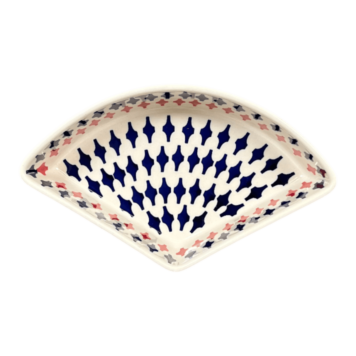 Bowl, Wedge-Shaped, 5" x 8.5" in "Shock Waves" by Manufaktura | M048U-GZ42