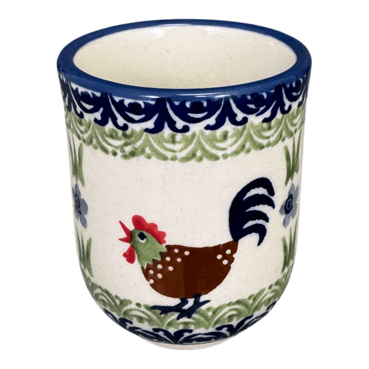 Drinkware, Wine Cup, 6 oz in "Chicken Dance" by Manufaktura | K111U-P320