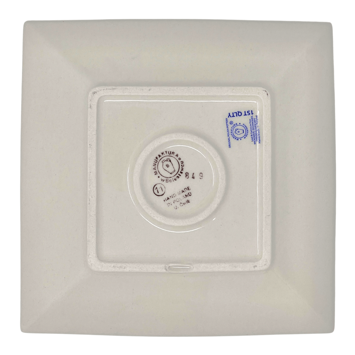 Plate, Square, Dessert, 7" in "Forget Me Not" by Manufaktura | T158T-ASS