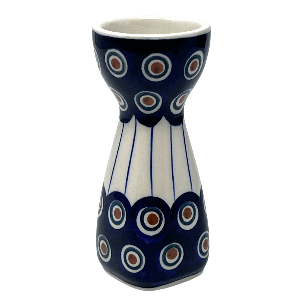 Egg Cup, 4.5" in "Peacock in Line" by Manufaktura | J048T-54A