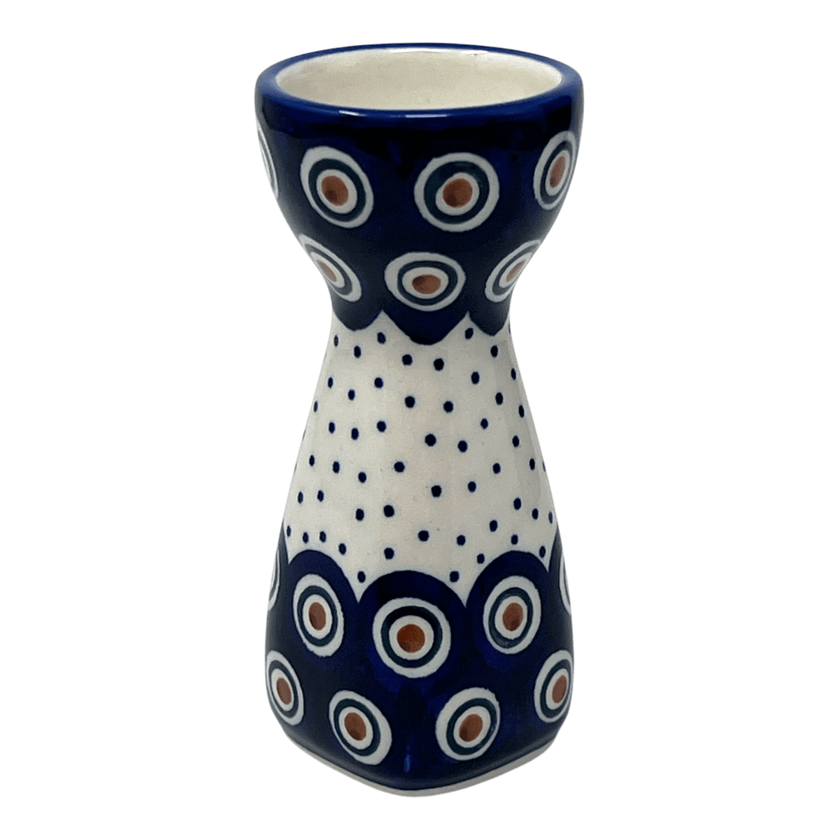 Egg Cup, 4.5" in "Peacock Dot" by Manufaktura | J048U-54K