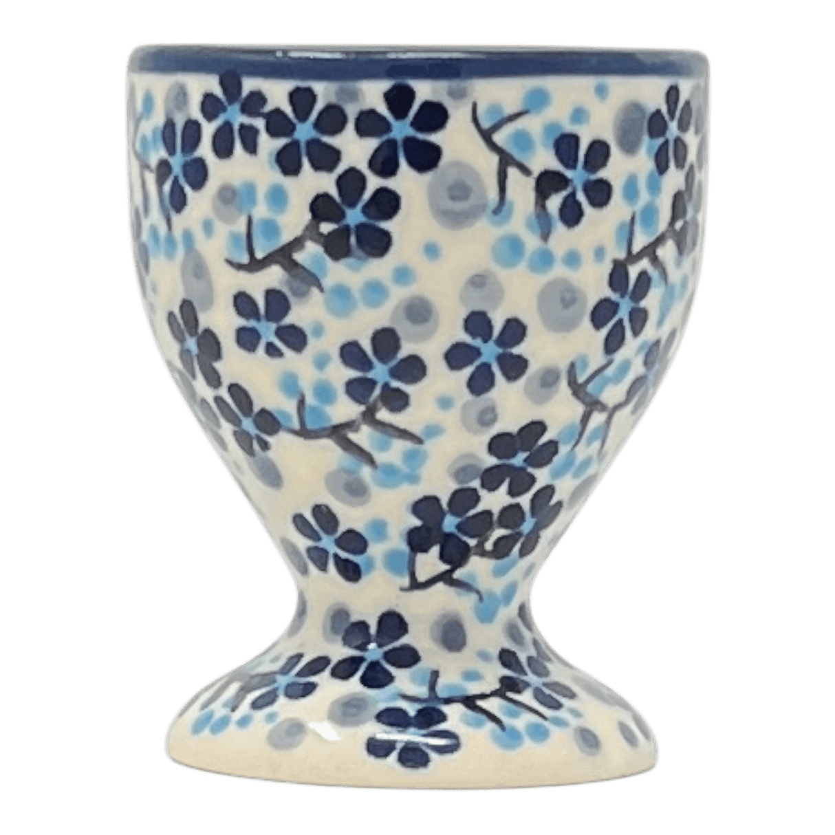 Egg Cup, 2.5" in "Scattered Blues" by Manufaktura | J050S-AS45