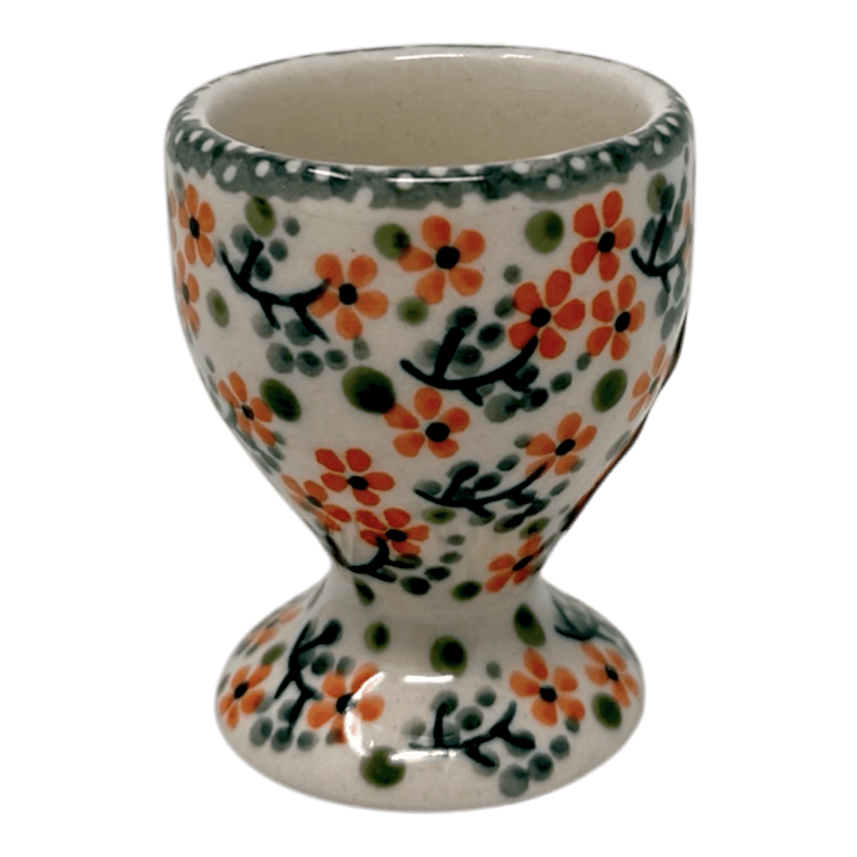 Egg Cup, 2.5" in "Peach Blossoms" by Manufaktura | J050S-AS46