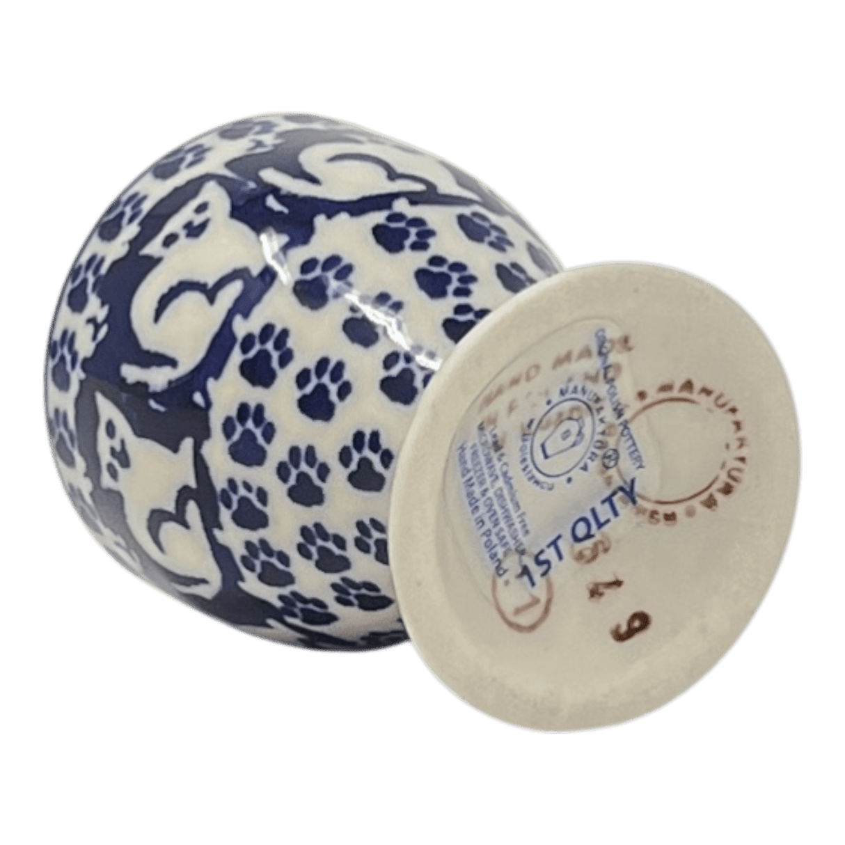 Egg Cup, 2.5" in "Kitty Cat Path" by Manufaktura | J050T-KOT6