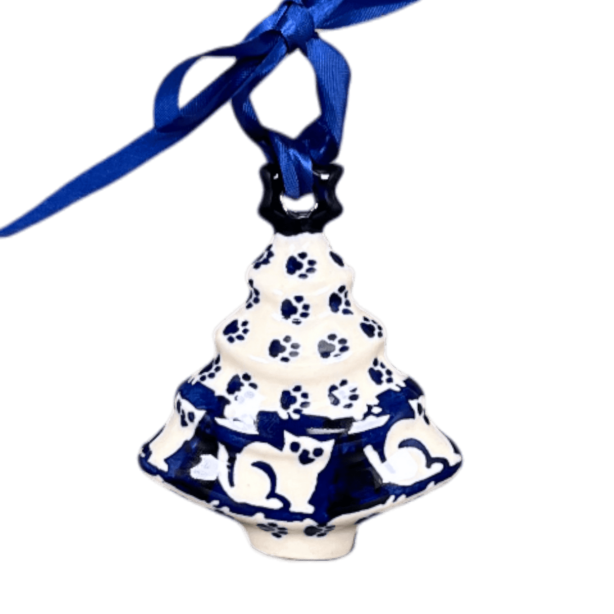 Ornament, Christmas Tree, 3" in "Kitty Cat Path" by Manufaktura | K008T-KOT6