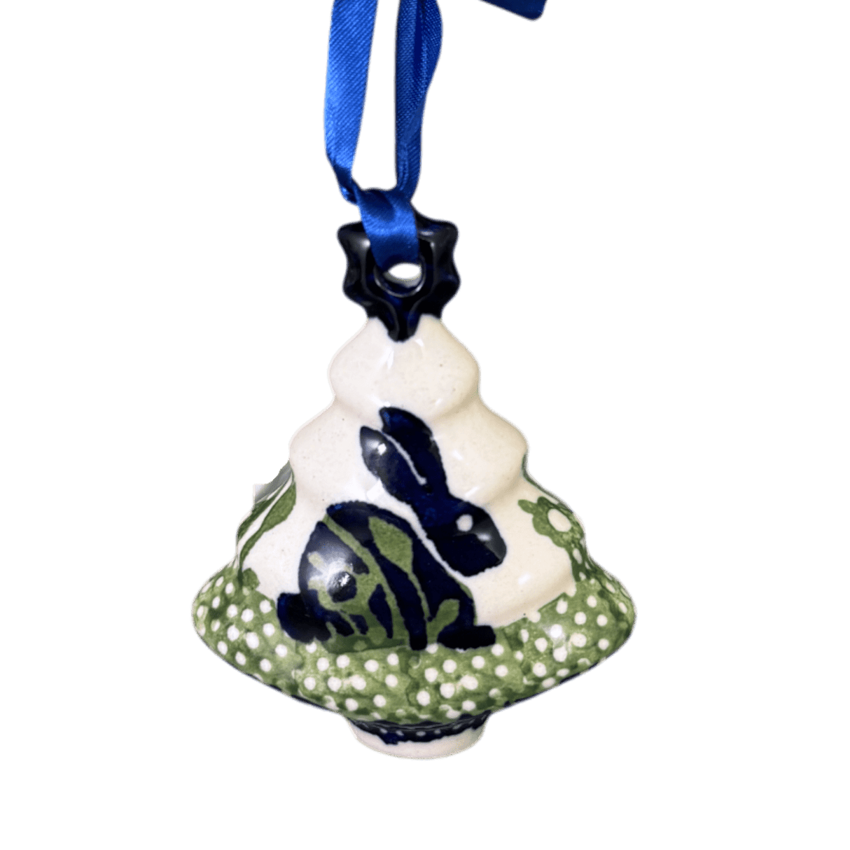 Ornament, Christmas Tree, 3" in "Bunny Love" by Manufaktura | K008T-P324