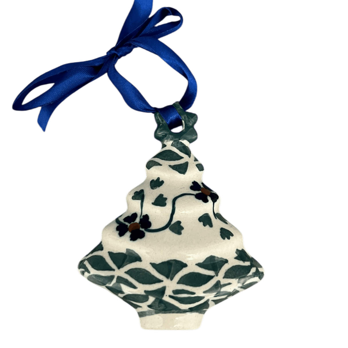 Ornament, Christmas Tree, 3" in "Woven Pansies" by Manufaktura | K008T-RV