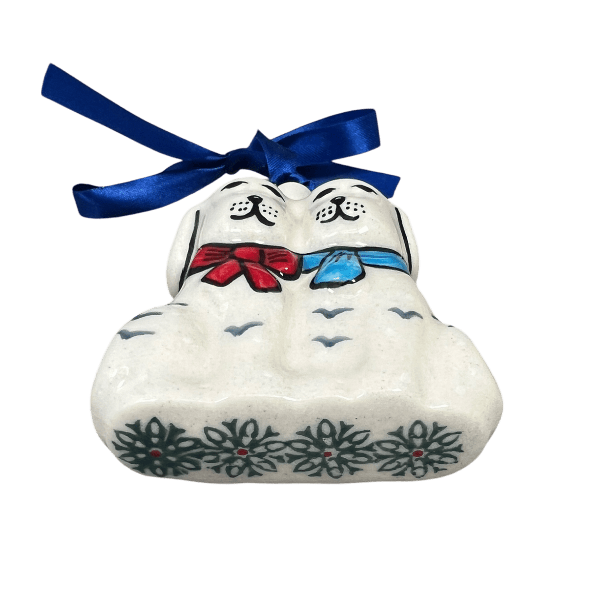 Ornament, Puppy Dogs, 2.5" in "Pine Forest" by Manufaktura | K015S-PS29