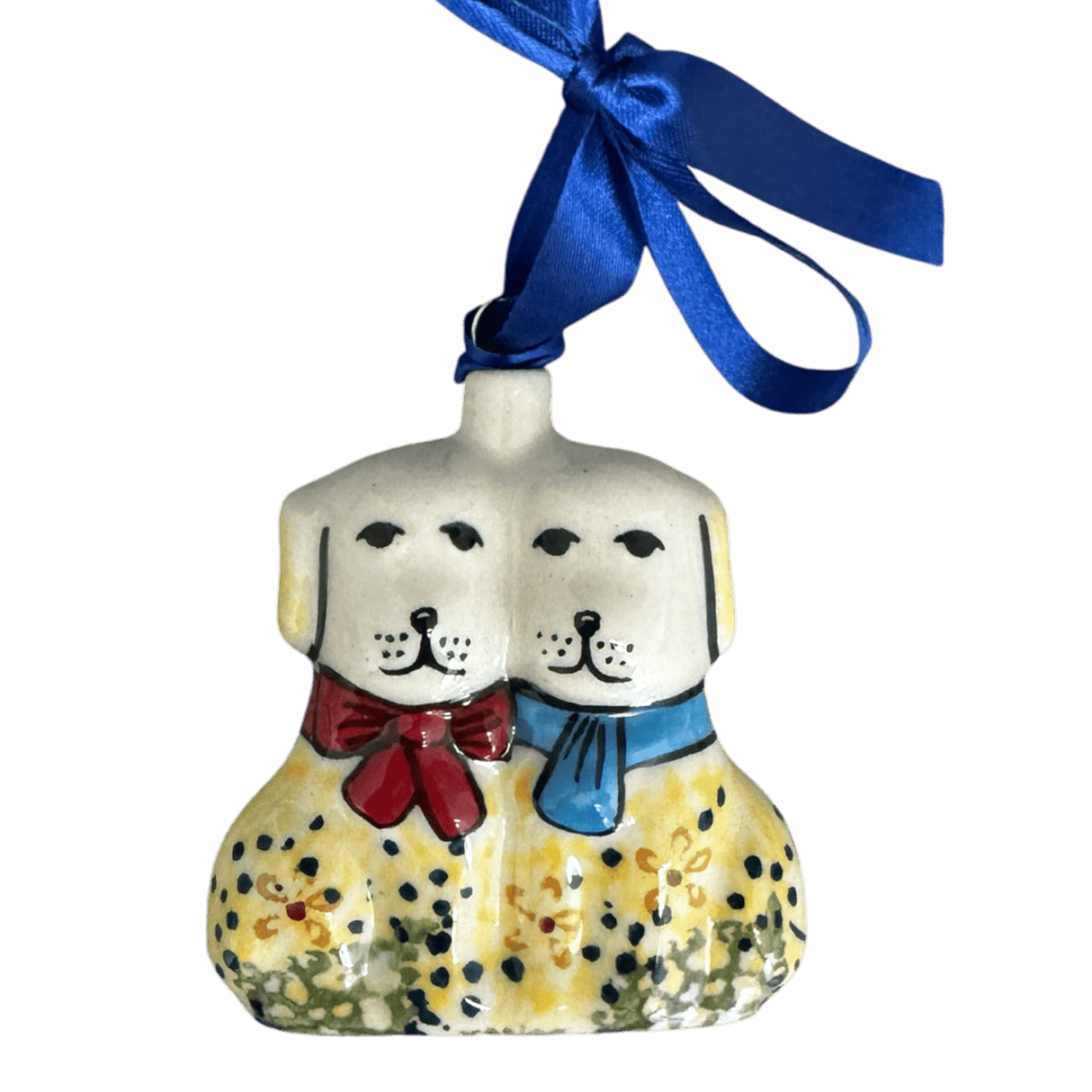 Ornament, Puppy Dogs, 2.5" in "Sunshine Grotto" by Manufaktura | K015S-WK52