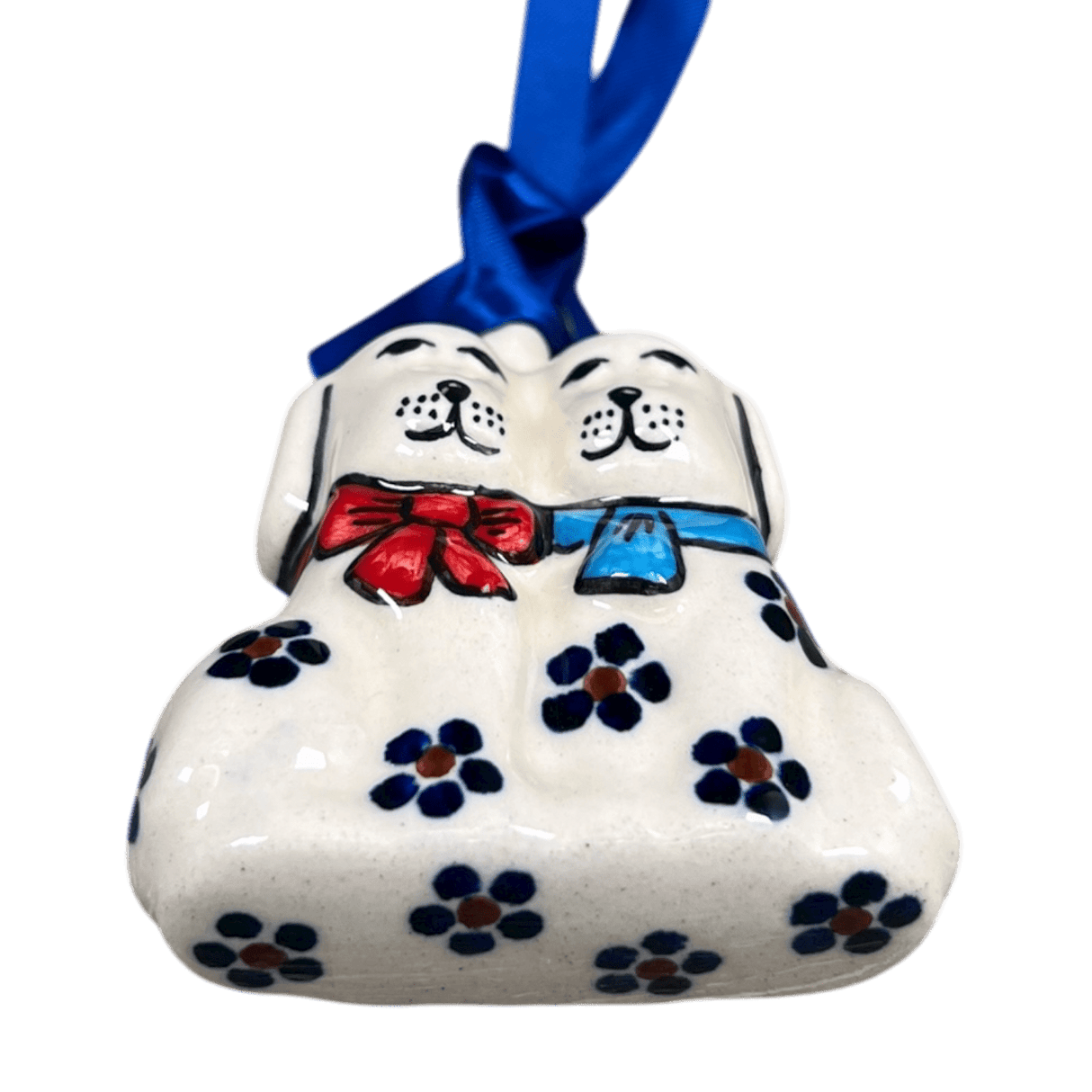 Ornament, Puppy Dogs, 2.5" in "Petite Floral" by Manufaktura | K015T-64