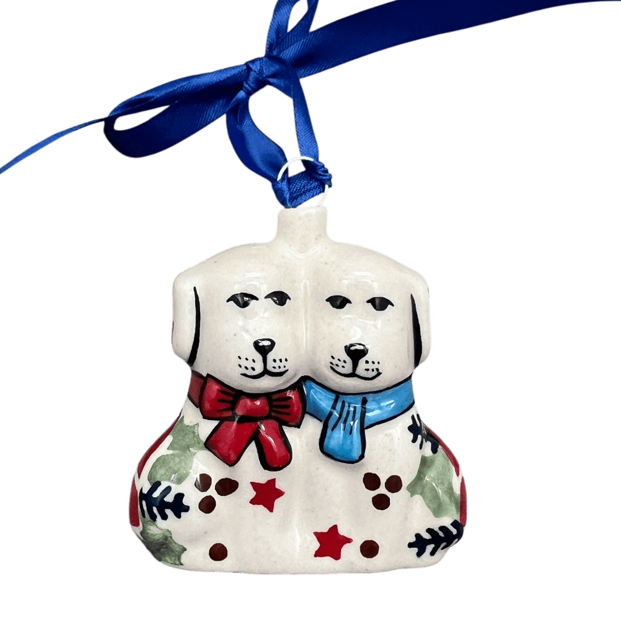Ornament, Puppy Dogs, 2.5" in "Evergreen Bells" by Manufaktura | K015U-PZDG