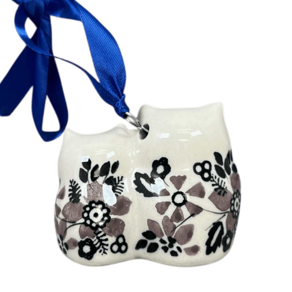 Ornament, Two Owl, 2" in "Duet in Black & Grey" by Manufaktura | K020S-DPSC