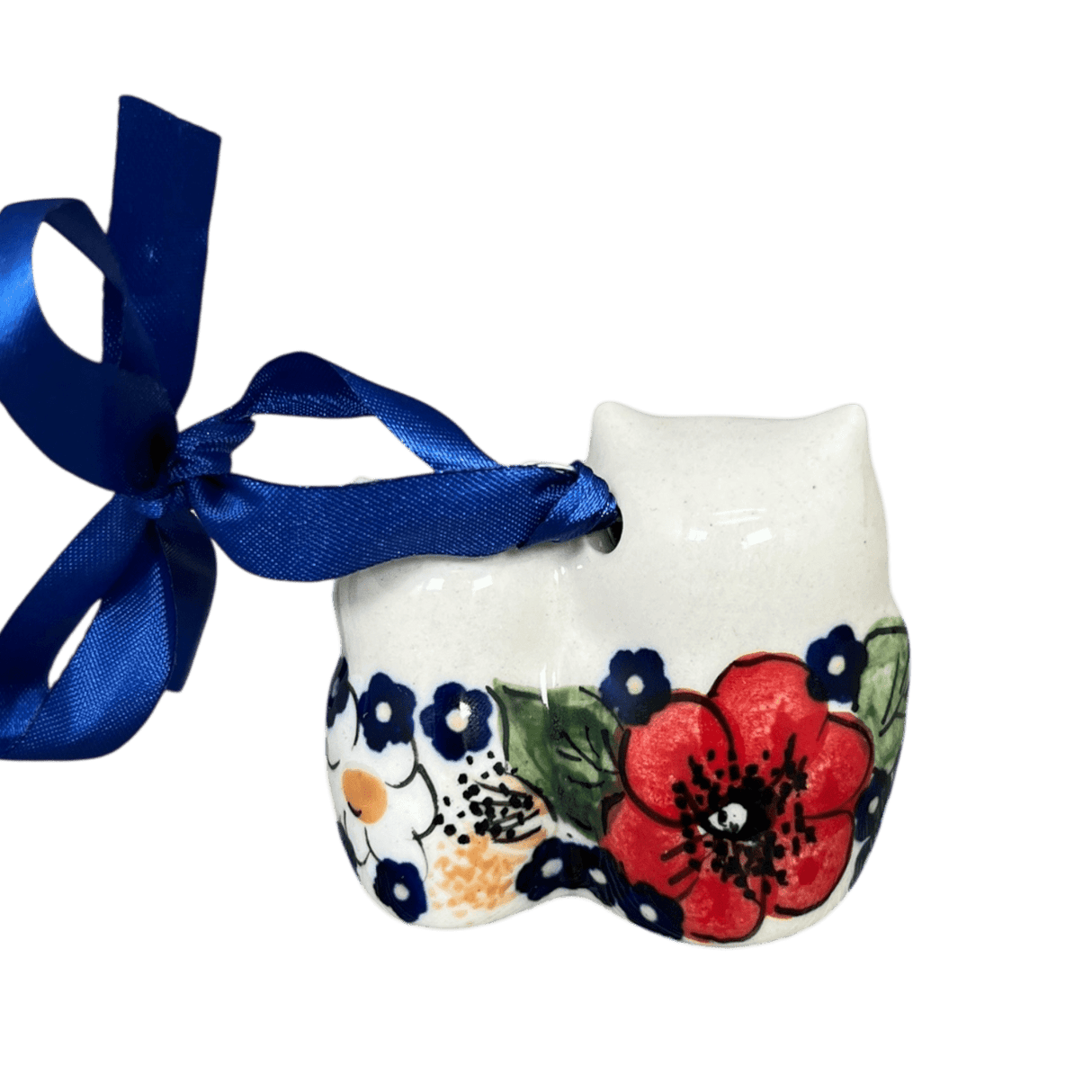 Ornament, Two Owl, 2" in "Poppies & Posies" by Manufaktura | K020S-IM02