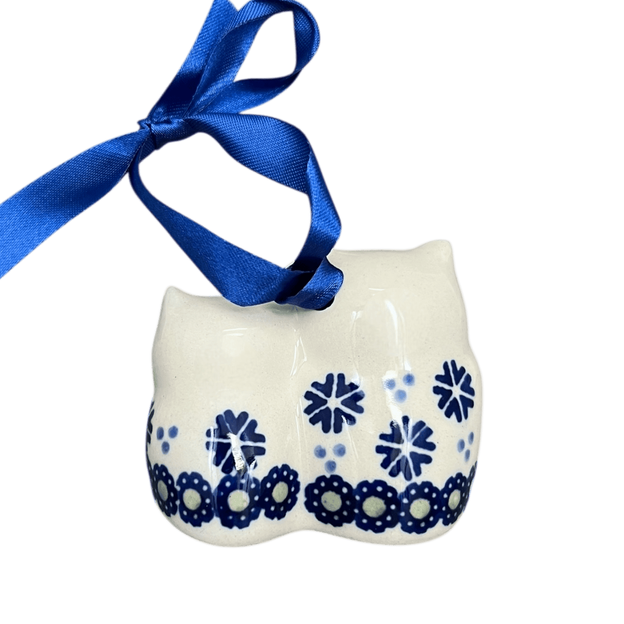 Ornament, Two Owl, 2" in "Snowy Pines" by Manufaktura | K020T-U22