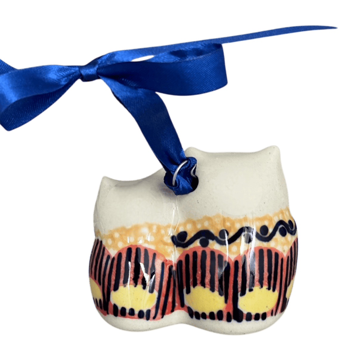 Ornament, Two Owl, 2" in "Desert Sunrise" by Manufaktura | K020U-KLJ