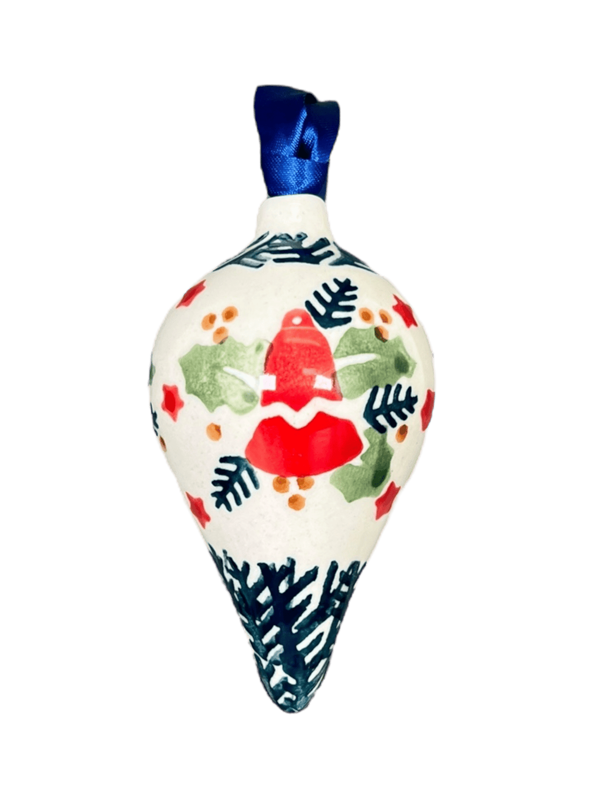 Ornament, Teardrop in "Evergreen Bells" by Manufaktura | K027U-PZDG