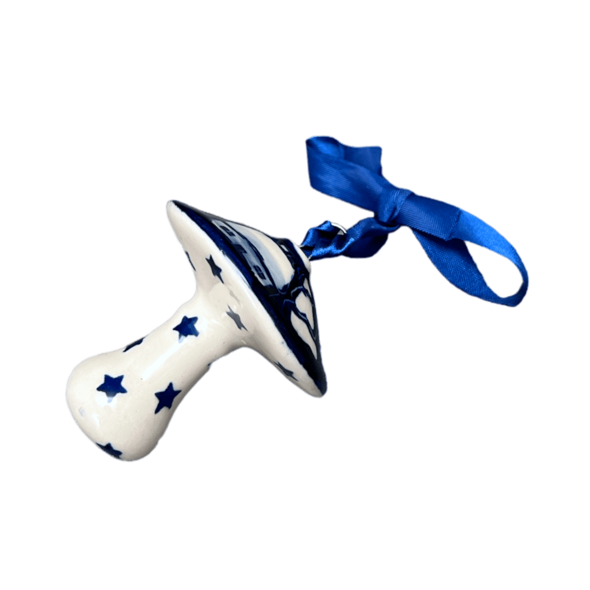 Ornament, Mushroom, 2.25" in "Winter's Eve" by Manufaktura | K029S-IBZ