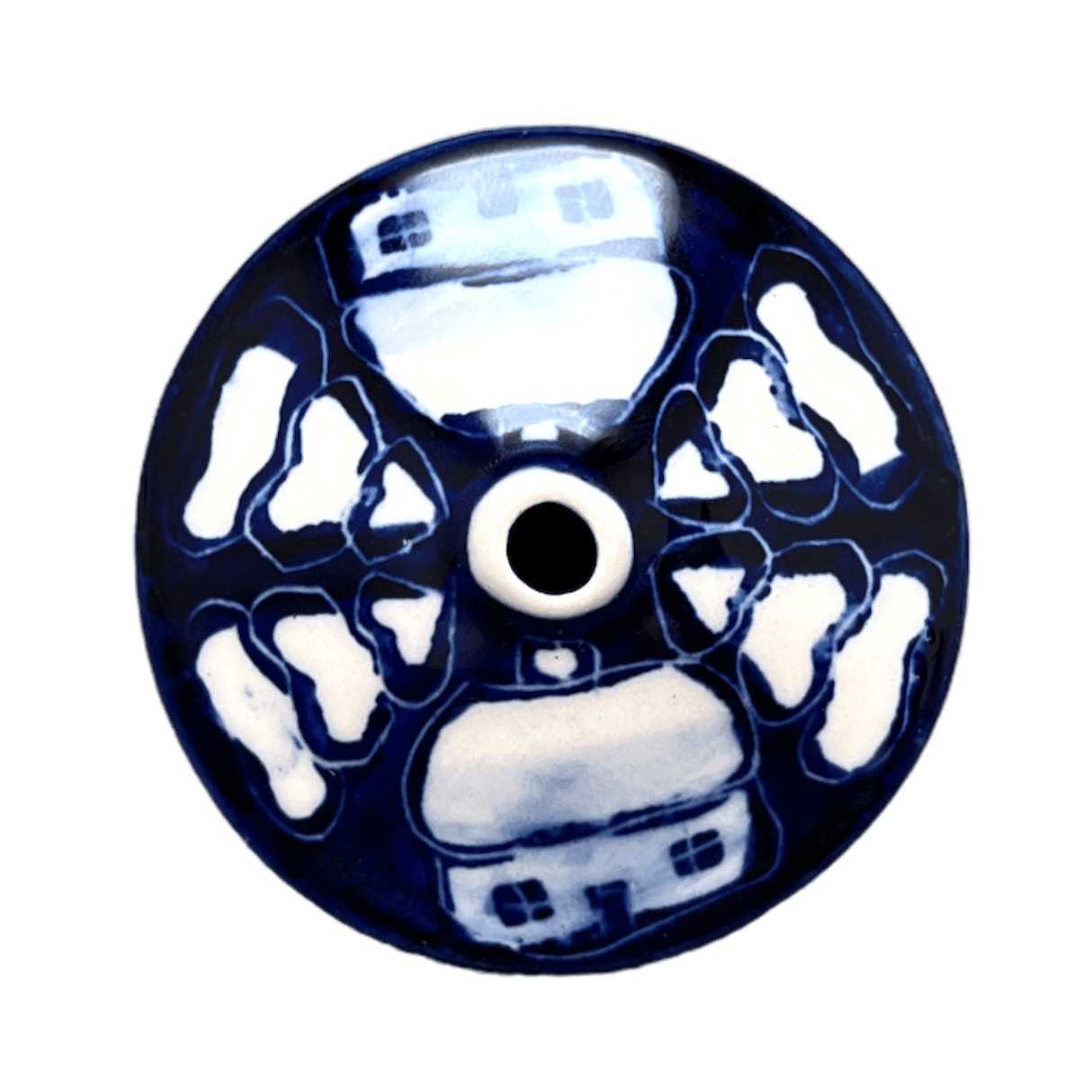 Ornament, Mushroom, 2.25" in "Winter's Eve" by Manufaktura | K029S-IBZ