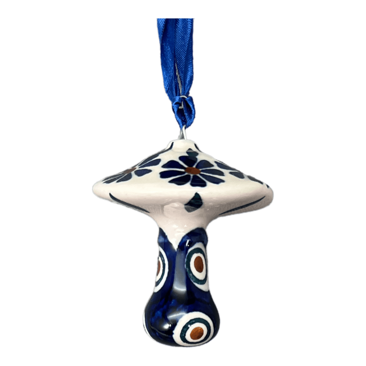 Ornament, Mushroom, 2.25" in "Floral Peacock" by Manufaktura | K029T-54KK