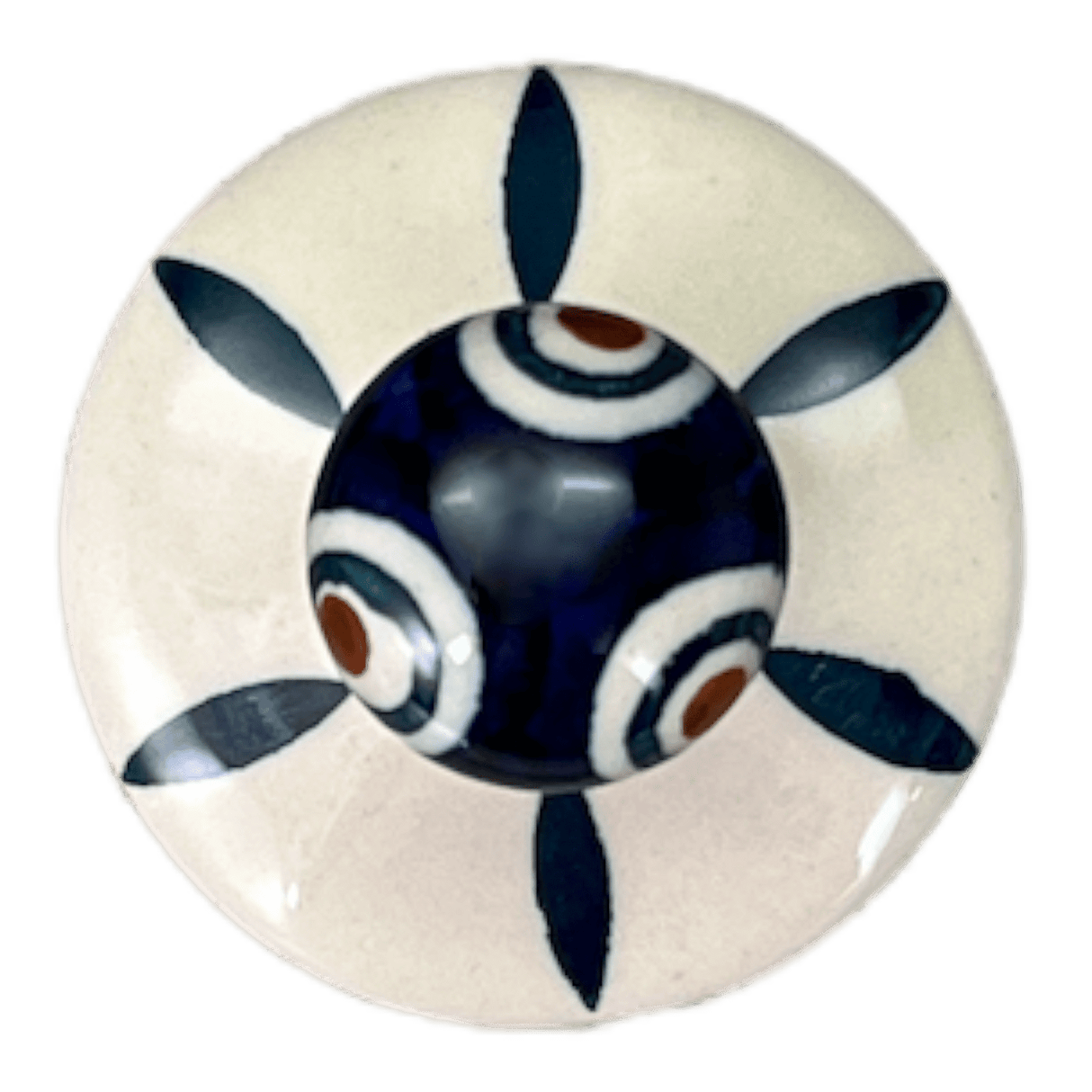 Ornament, Mushroom, 2.25" in "Floral Peacock" by Manufaktura | K029T-54KK
