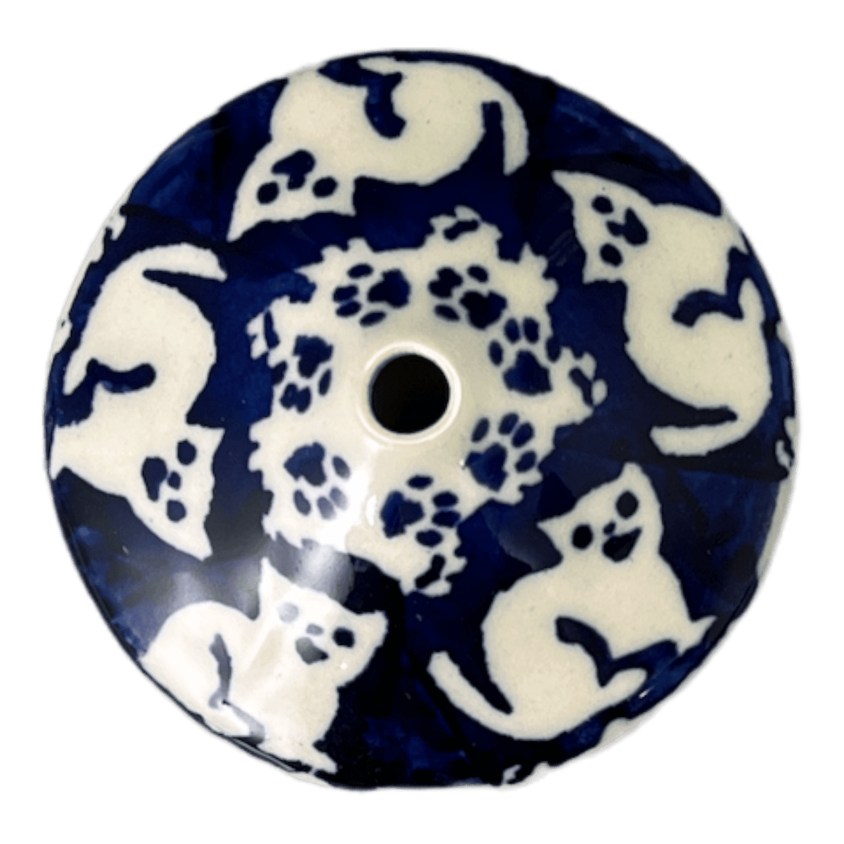 Ornament, Mushroom, 2.25" in "Kitty Cat Path" by Manufaktura | K029T-KOT6