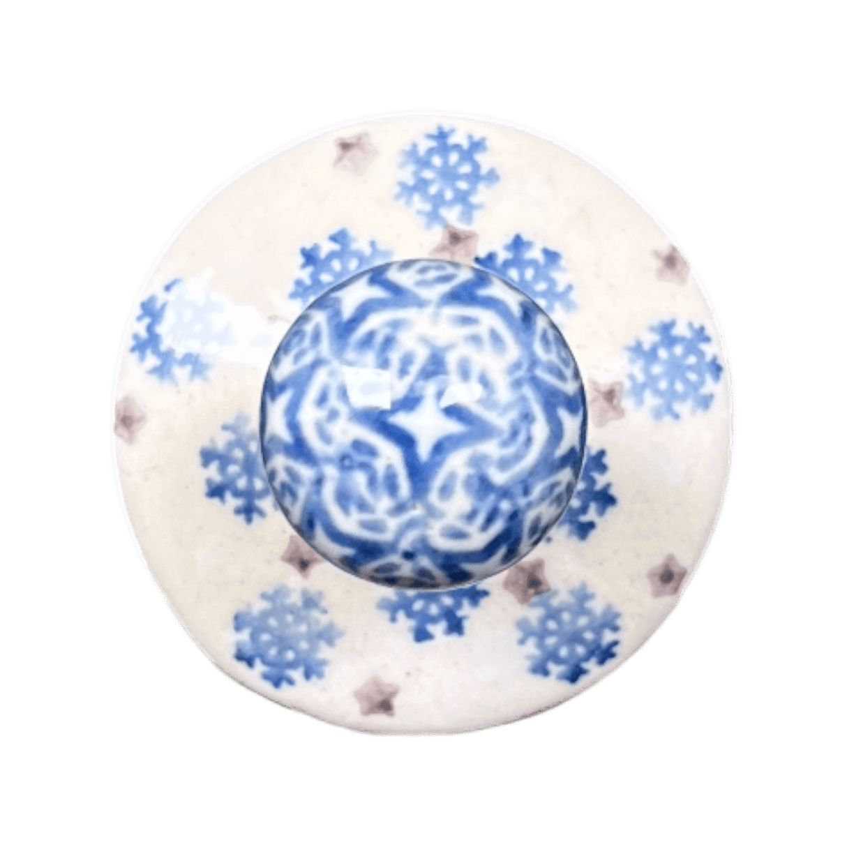 Ornament, Mushroom, 2.25" in "Snowflake Love" by Manufaktura | K029U-PS01