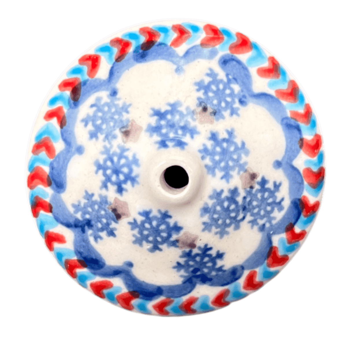 Ornament, Mushroom, 2.25" in "Snowflake Love" by Manufaktura | K029U-PS01