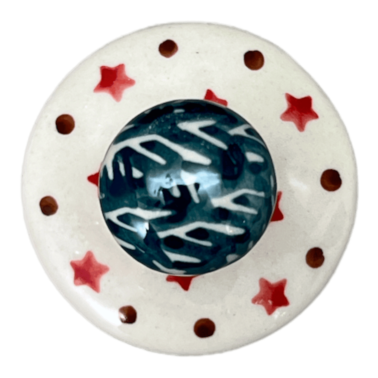 Ornament, Mushroom, 2.25" in "Evergreen Bells" by Manufaktura | K029U-PZDG