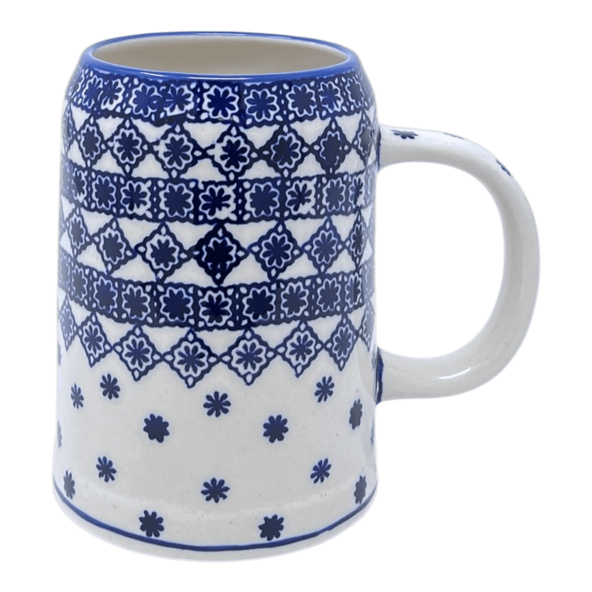 Drinking Glass, Tankard, 22 oz Small in "Mosaic Winter" by Manufaktura | K054T-PS17