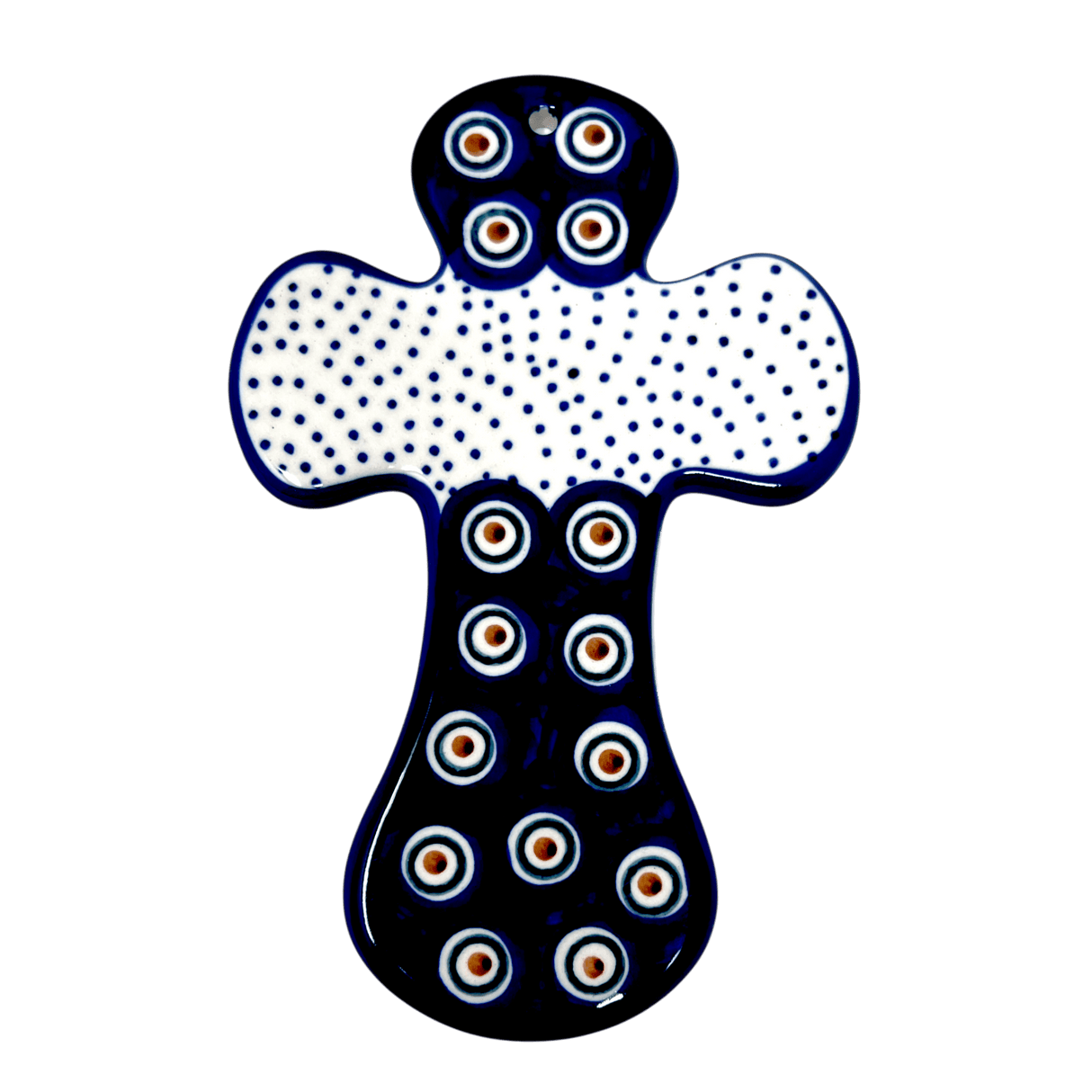 Cross, 7" in "Peacock Dot" by Manufaktura | K062U-54K