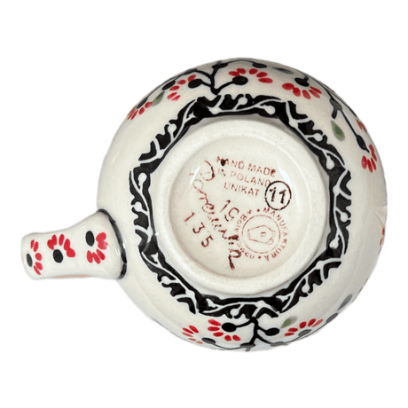Mug, Belly Mug, Small, 7 oz in "Cherry Blossoms" by Manufaktura | K067S-DPGJ