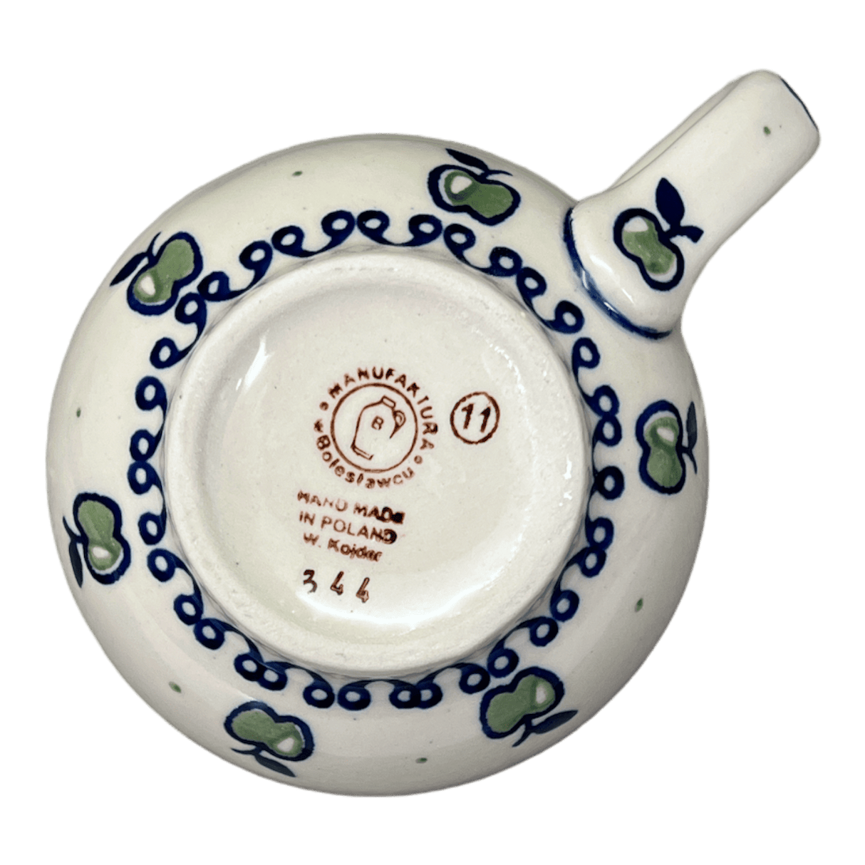 Mug, Belly Mug, 16 oz Large in "Green Apple" by Manufaktura | K068T-15