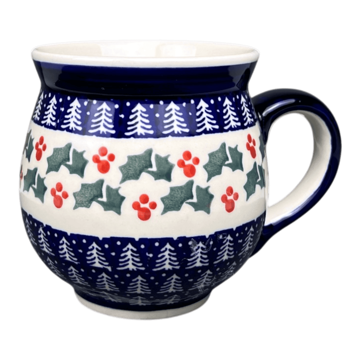 Mug, Belly Mug, 16 oz Large in "Holiday Cheer" by Manufaktura | K068T-NOS2