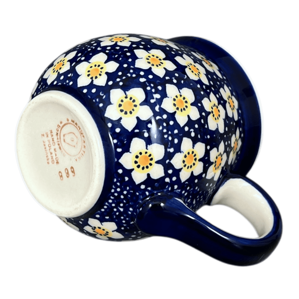 Mug, Belly Mug, 16 oz Large in "Paperwhites" by Manufaktura | K068T-TJP