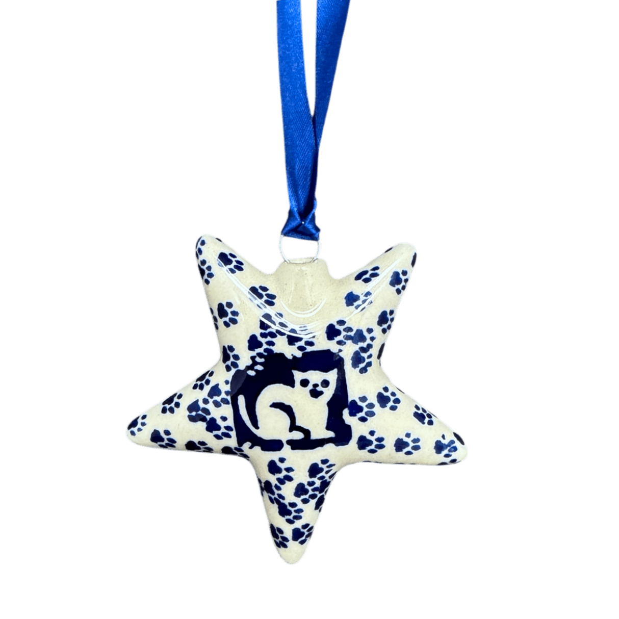 Ornament, Star, 3" in "Kitty Cat Path" by Manufaktura | K076T-KOT6
