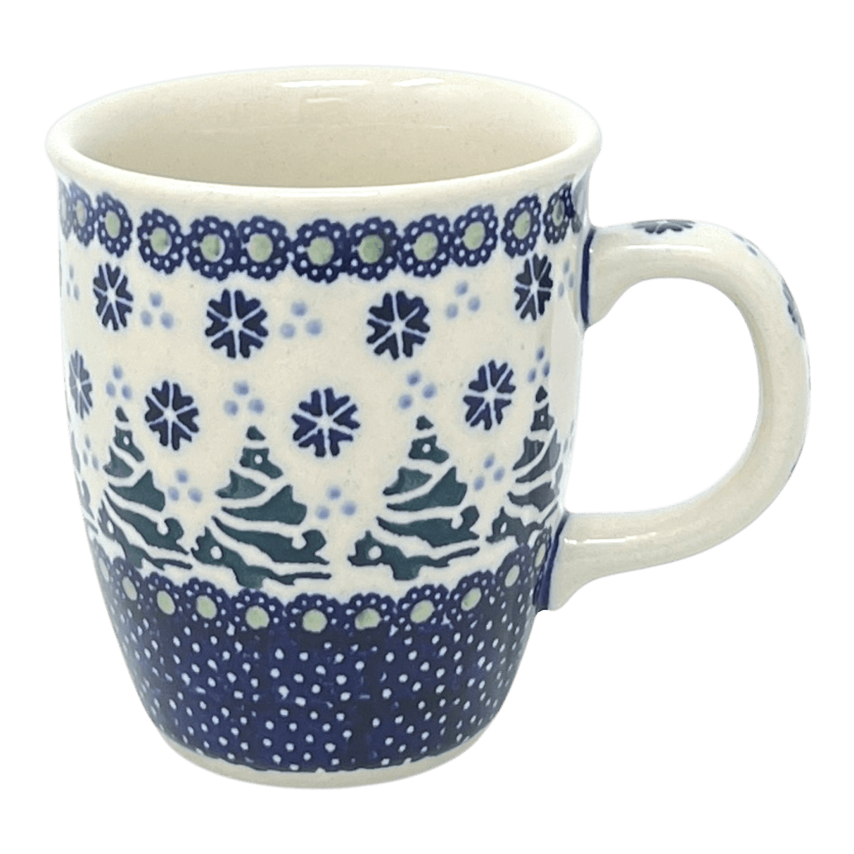 Mug, Mars Mug, 10oz Small in "Snowy Pines" by Manufaktura | K081T-U22