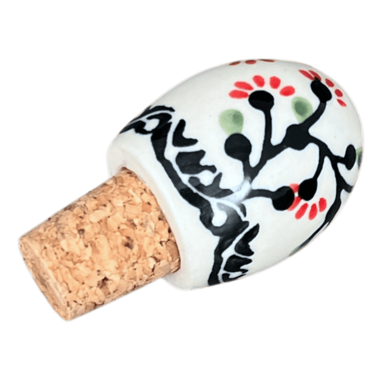 Wine Cork, Egg-Shaped, 2.75" in "Cherry Blossoms" by Manufaktura | K084S-DPGJ