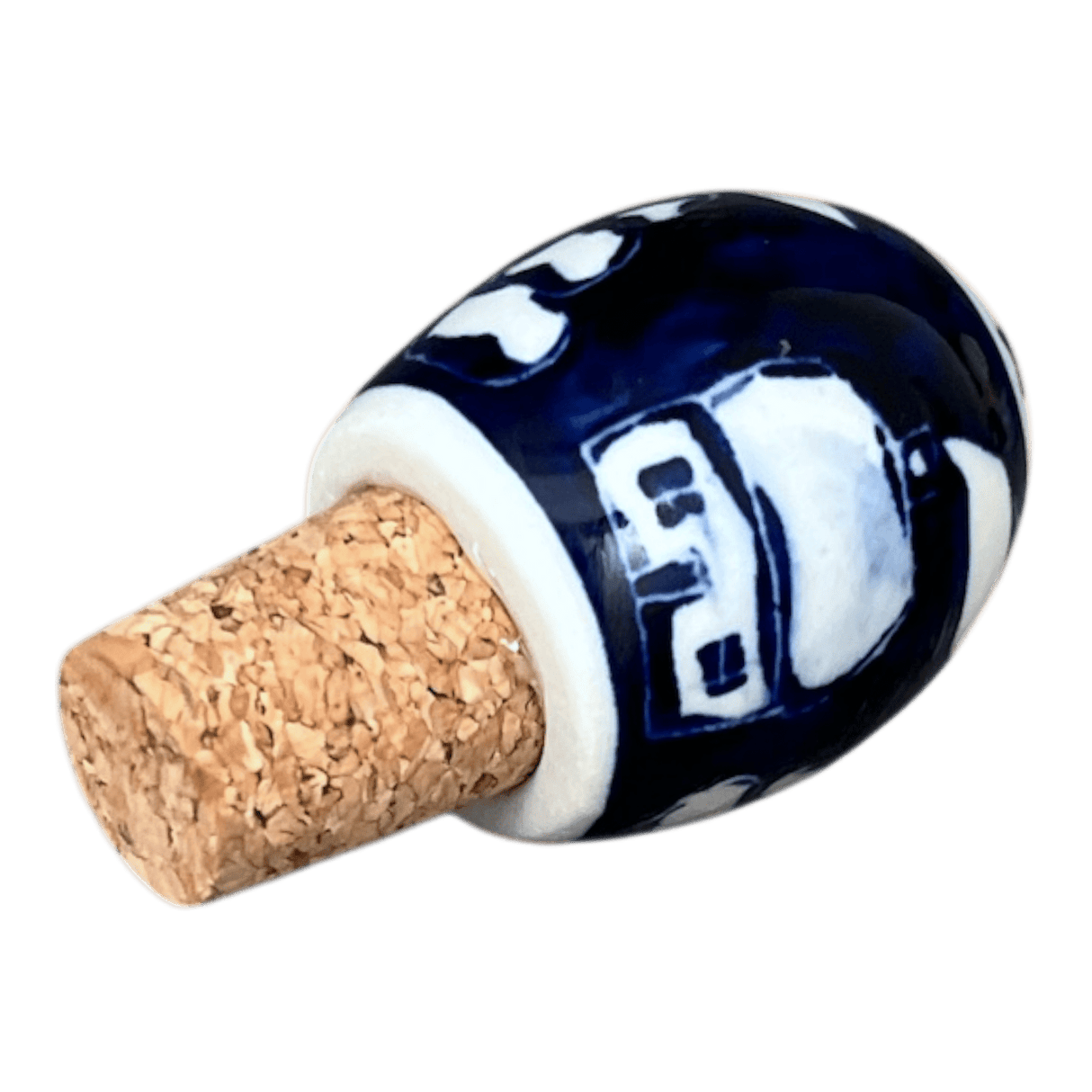 Wine Cork, Egg-Shaped, 2.75" in "Winter's Eve" by Manufaktura | K084S-IBZ