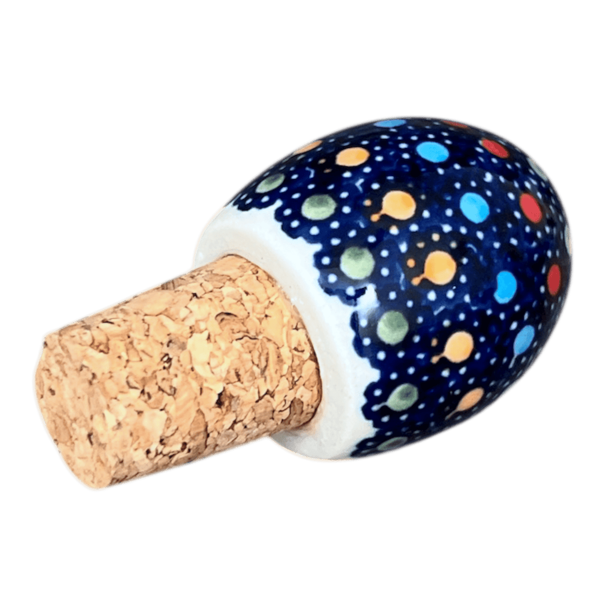 Wine Cork, Egg-Shaped, 2.75" in "Neon Lights" by Manufaktura | K084S-IZ20