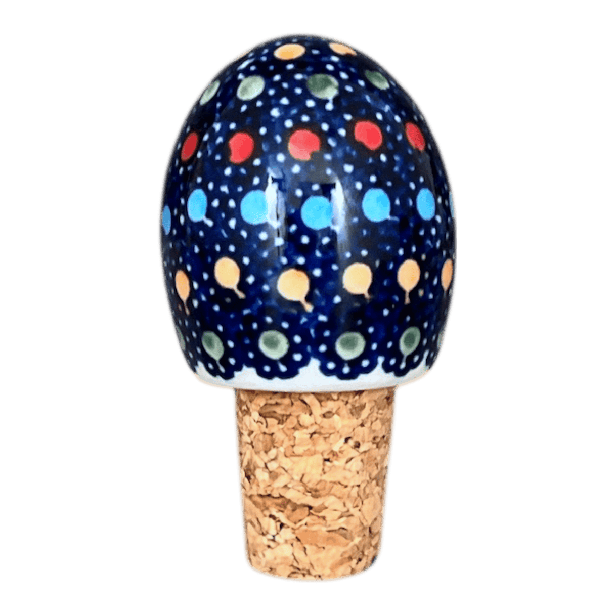 Wine Cork, Egg-Shaped, 2.75" in "Neon Lights" by Manufaktura | K084S-IZ20
