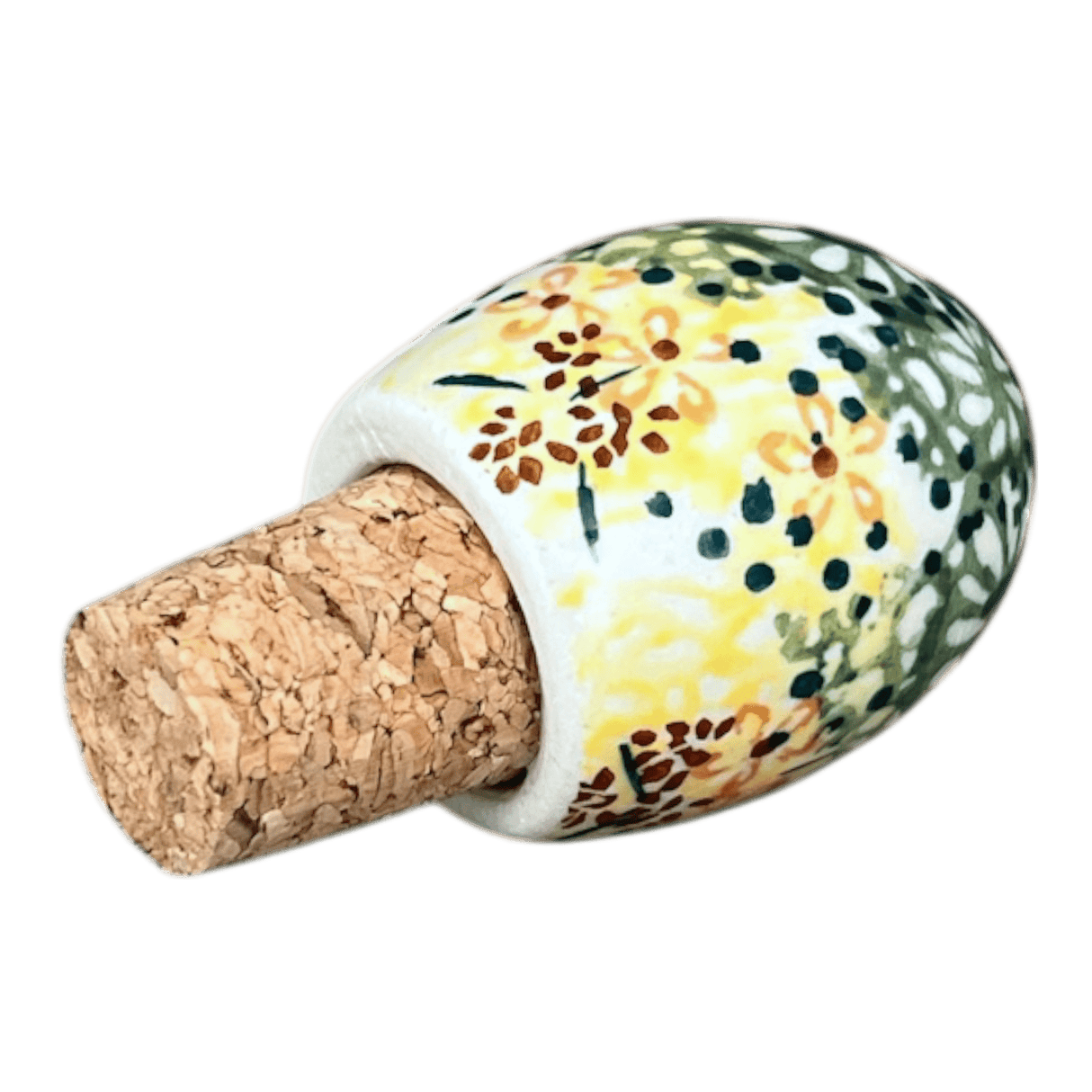 Wine Cork, Egg-Shaped, 2.75" in "Sunshine Grotto" by Manufaktura | K084S-WK52