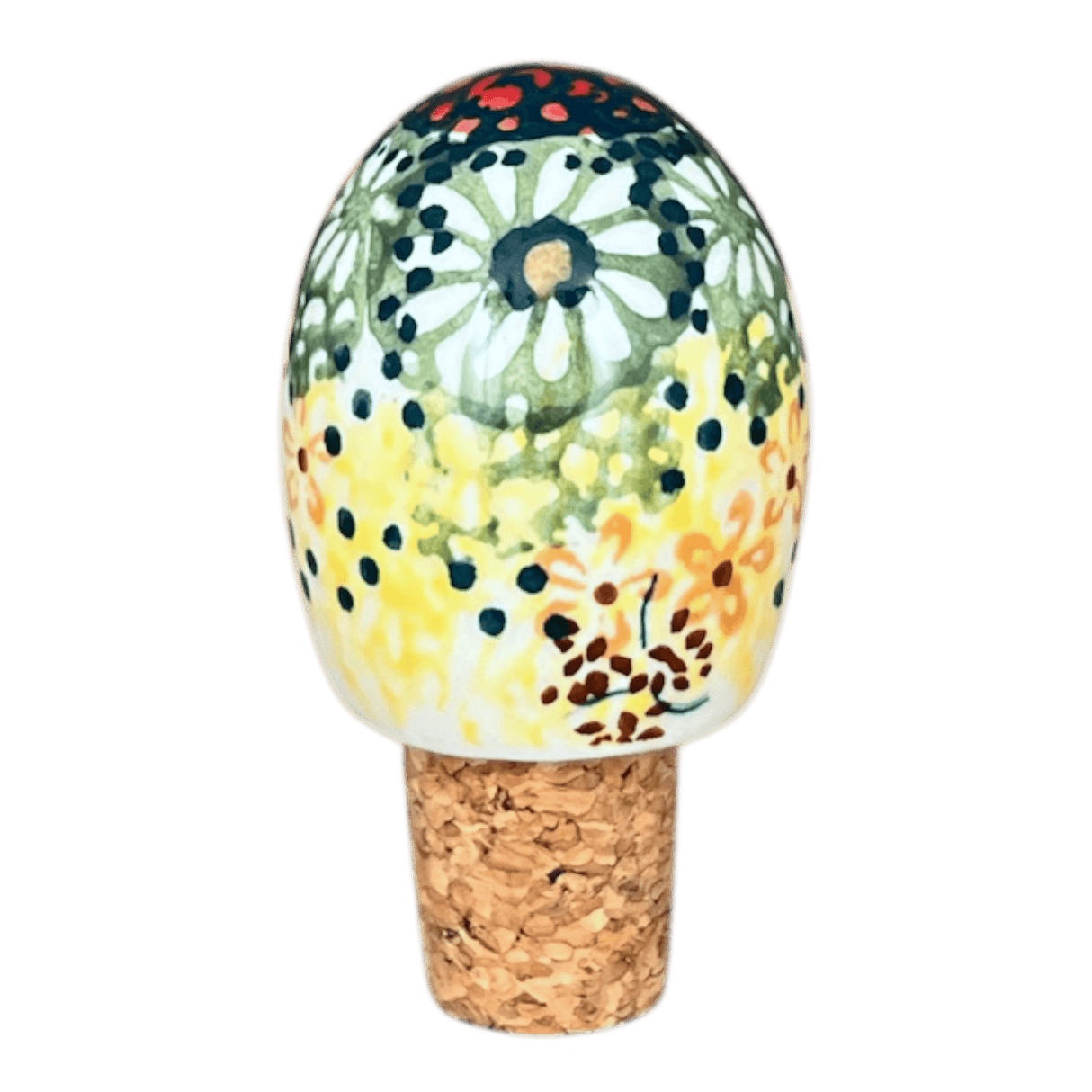 Wine Cork, Egg-Shaped, 2.75" in "Sunshine Grotto" by Manufaktura | K084S-WK52