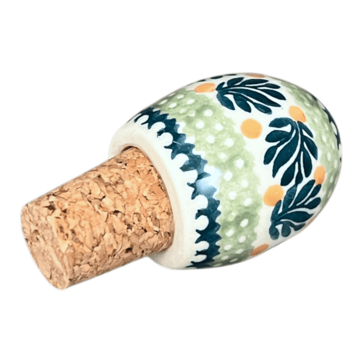 Wine Cork, Egg-Shaped, 2.75" in "Jungle Flora" by Manufaktura | K084T-DPZG