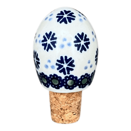 Wine Cork, Egg-Shaped, 2.75" in "Snowy Pines" by Manufaktura | K084T-U22