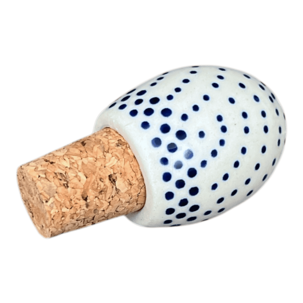 Wine Cork, Egg-Shaped, 2.75" in "Misty Blue" by Manufaktura | K084U-61A