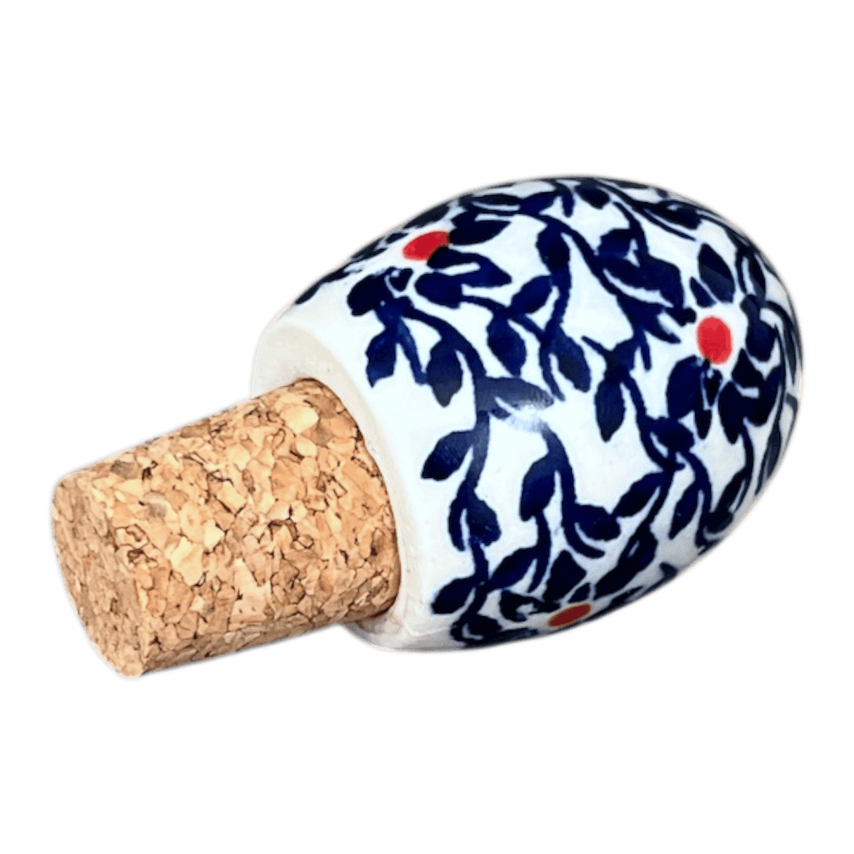 Wine Cork, Egg-Shaped, 2.75" in "Blue Canopy" by Manufaktura | K084U-IS04