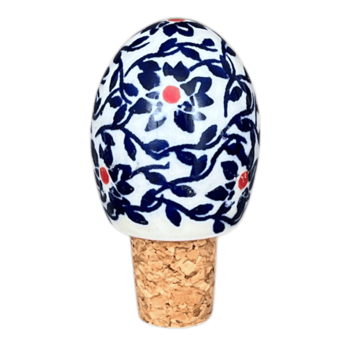 Wine Cork, Egg-Shaped, 2.75" in "Blue Canopy" by Manufaktura | K084U-IS04