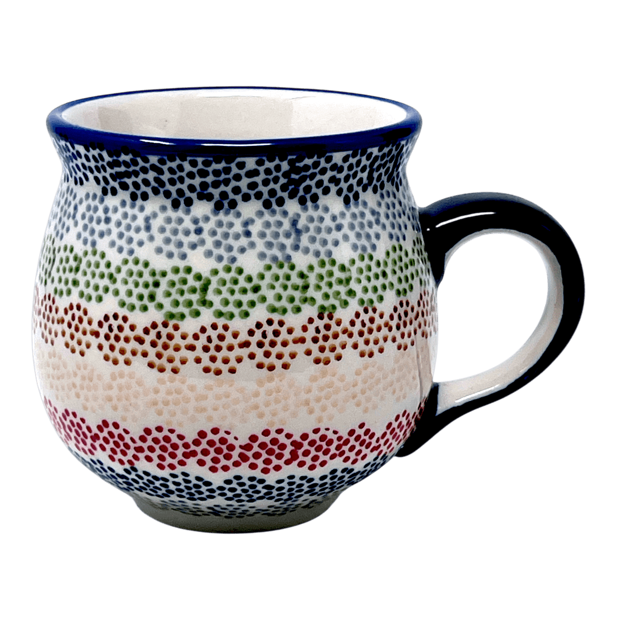Mug, Belly Mug, 10 oz Medium in "Speckled Rainbow" by Manufaktura | K090M-AS37